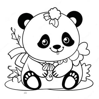 Christmas Panda Coloring Page 52483-41509