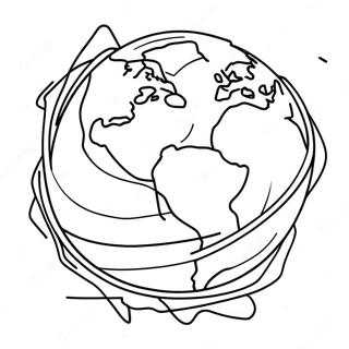 Colorful Planet Coloring Page 52494-41534