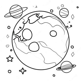 Colorful Planet Coloring Page 52494-41535