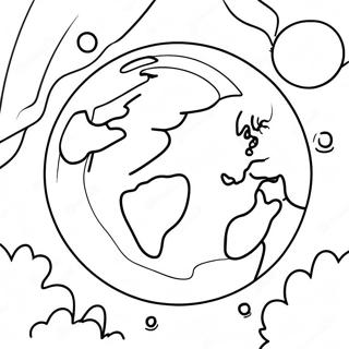 Colorful Planet Coloring Page 52494-41536