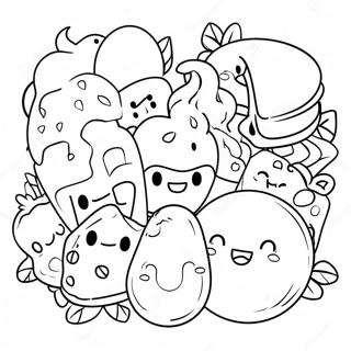 Easy Cute Food Coloring Pages