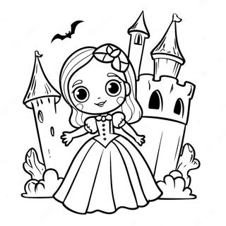 Vampire Girl Coloring Pages