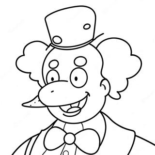 Krusty The Clown Coloring Pages