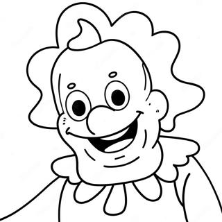 Krusty The Clown Coloring Page 52583-41614