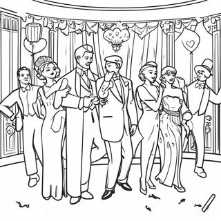 Gatsby's Lavish Party Coloring Page 52594-41598