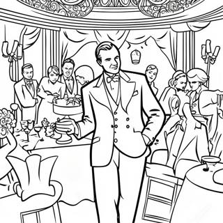 Gatsby's Lavish Party Coloring Page 52594-41599