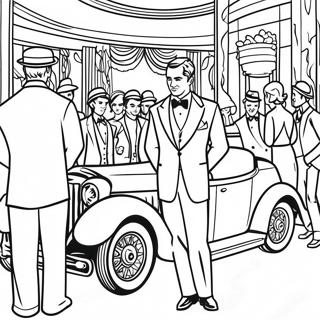 Gatsby's Lavish Party Coloring Page 52594-41600