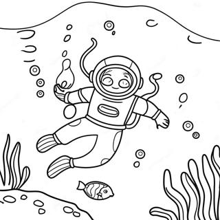 Scuba Diver Coloring Pages