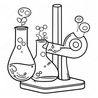 Stem Science Experiment Coloring Page 5260-4191