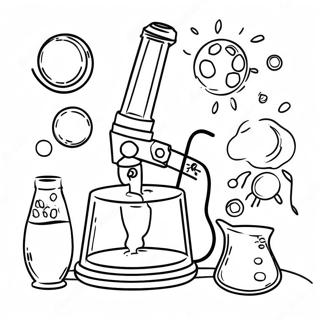 صفحة تلوين تجربة علمية Stem 5260-4192