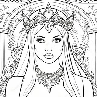 Dark Beauty Coloring Pages