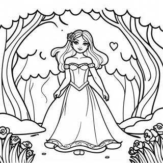 Dark Beauty Coloring Pages