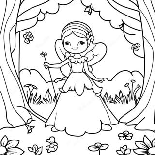 Fairycore Enchanted Forest Coloring Page 52723-41706