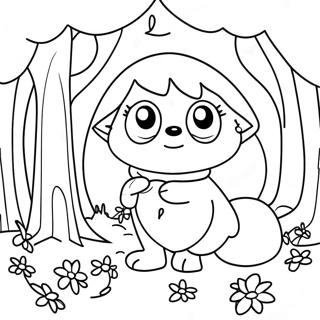 Fairycore Enchanted Forest Coloring Page 52723-41708