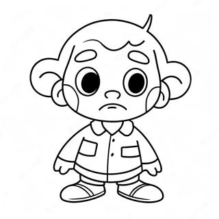 Apologetic Cartoon Character Sorry Coloring Page 52804-41777