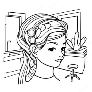 Hair Salon Coloring Pages