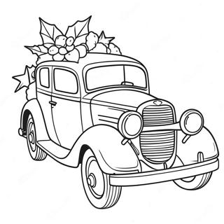 Christmas Car Coloring Page 52853-41821