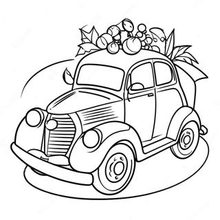 Christmas Car Coloring Page 52853-41824