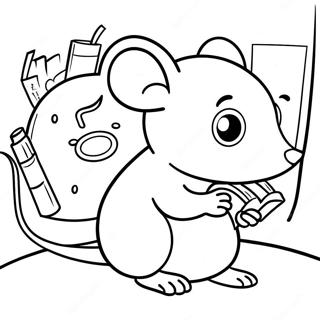 If You Take A Mouse To School Coloring Page 52863-41811