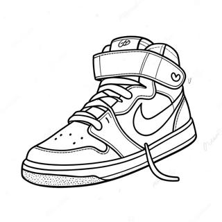 Stylish Hypebeast Sneaker Coloring Page 52874-41842