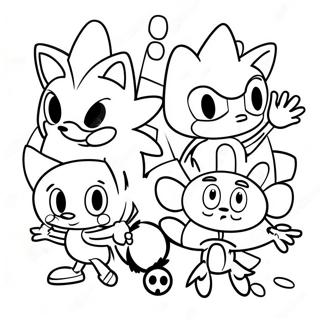 Page À Colorier Des Personnages De Sonic Lost World 52884-41837