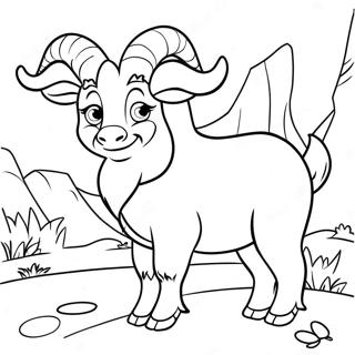 Adventurous Billy Goat Gruff Coloring Page 52914-41861