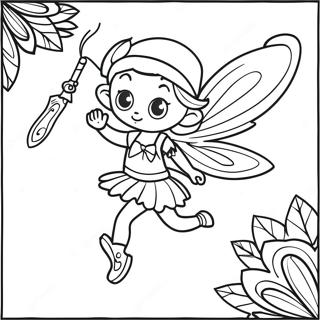 Pirate Fairy Coloring Pages