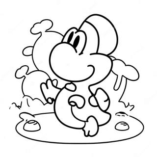 Yoshi's Crafted World Coloring Page 52933-41882