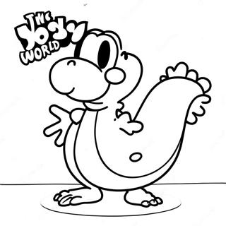 Yoshi's Crafted World Coloring Page 52933-41883