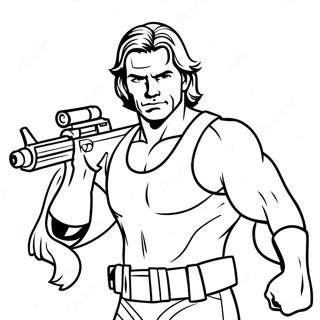 Action Heroes Coloring Pages