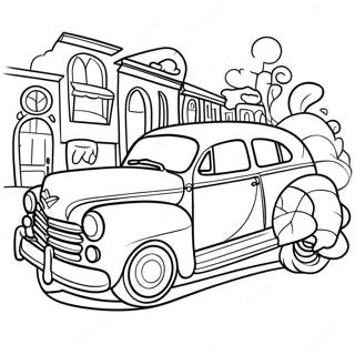 Oldies Music Coloring Page 53103-42017