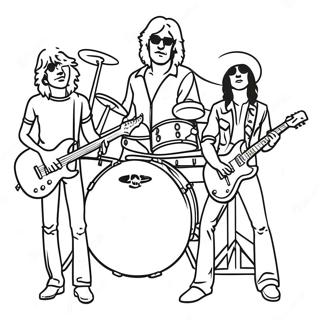 Classic Rock Band Coloring Page 53104-42021