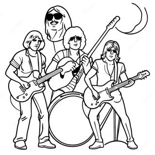 Classic Rock Band Coloring Page 53104-42022