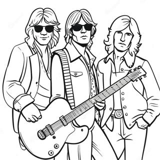 Classic Rock Band Coloring Page 53104-42023