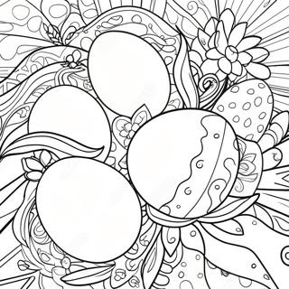 Colorful Ostara Eggs Coloring Page 53114-42010