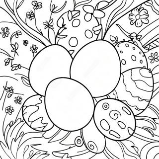 Colorful Ostara Eggs Coloring Page 53114-42011