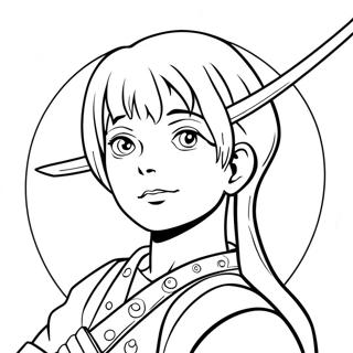 Muichiro With Sword Coloring Page 5311-4222