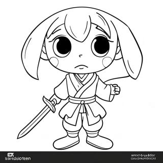 Muichiro With Sword Coloring Page 5311-4224