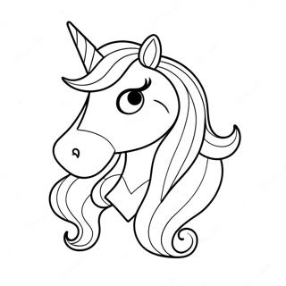 Gender Neutral Unicorn Coloring Page 53143-42037