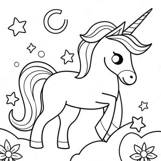 Gender Neutral Unicorn Coloring Page 53143-42040