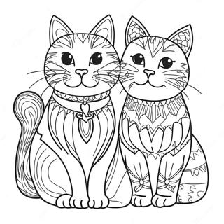 Cats Coloring Page 53153-42054