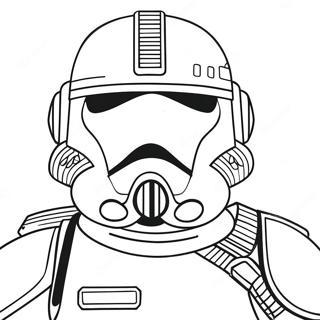 Fearless Scout Trooper Coloring Page 53164-42061