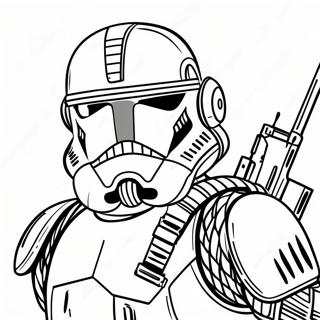 Fearless Scout Trooper Coloring Page 53164-42064