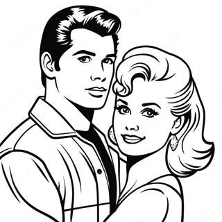 Grease Coloring Pages