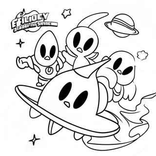 Looney Tunes Characters In Space Coloring Page 531-421