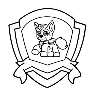 Paw Patrol Badges Coloring Pages