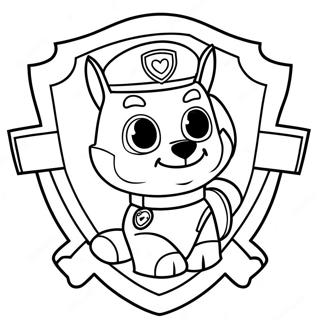 Paw Patrol Badge Coloring Page 53213-42104