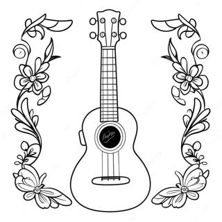 Ukulele Coloring Page 53253-42128