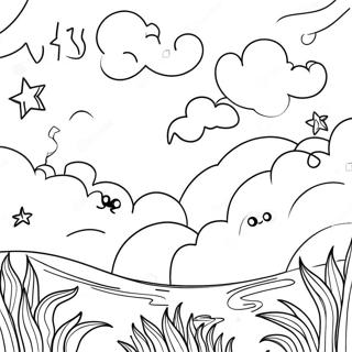 Night Time Coloring Pages