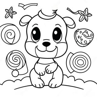 Colorful Candy Lisa Frank Coloring Page 53283-42191